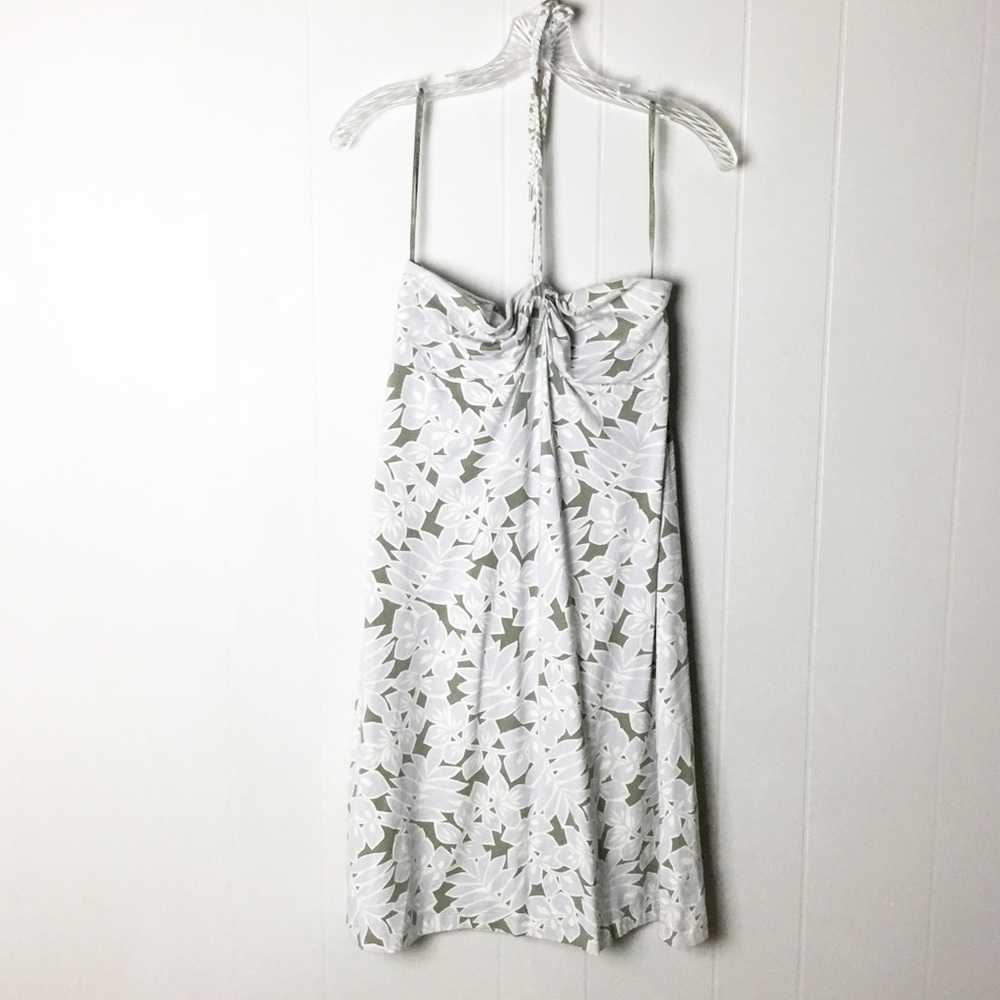Tommy Bahama Womens Dress M Halter Hawaiian Tropical Knee Length Vacation